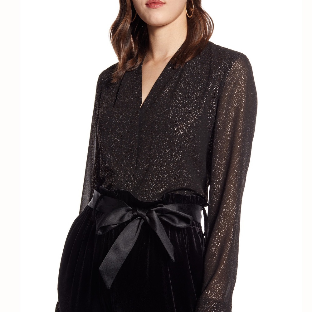 Halogen Sparkle Dot Blouse